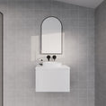 Load image into Gallery viewer, Vienna 600mm Wall Hung Fluted Vanity Cabinet - Matte White
