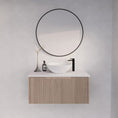 Load image into Gallery viewer, Vienna 900mm Wall Hung Fluted Vanity Cabinet - American Oak
