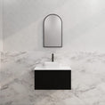 Load image into Gallery viewer, Vienna 750mm Wall Hung Fluted Vanity Cabinet - Matte Black
