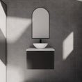 Load image into Gallery viewer, Vienna 600mm Wall Hung Fluted Vanity Cabinet - Matte Black
