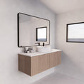 Load image into Gallery viewer, Vienna 1500mm Wall Hung Fluted Vanity Cabinet - American Oak

