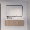 Load image into Gallery viewer, Vienna 1200mm Wall Hung Fluted Vanity Cabinet - American Oak
