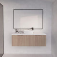 Load image into Gallery viewer, Vienna 1500mm Wall Hung Fluted Vanity Cabinet - American Oak
