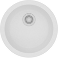 Load image into Gallery viewer, Granite Arete Stone Round Single Bowl Kitchen Sink 460mm - White
