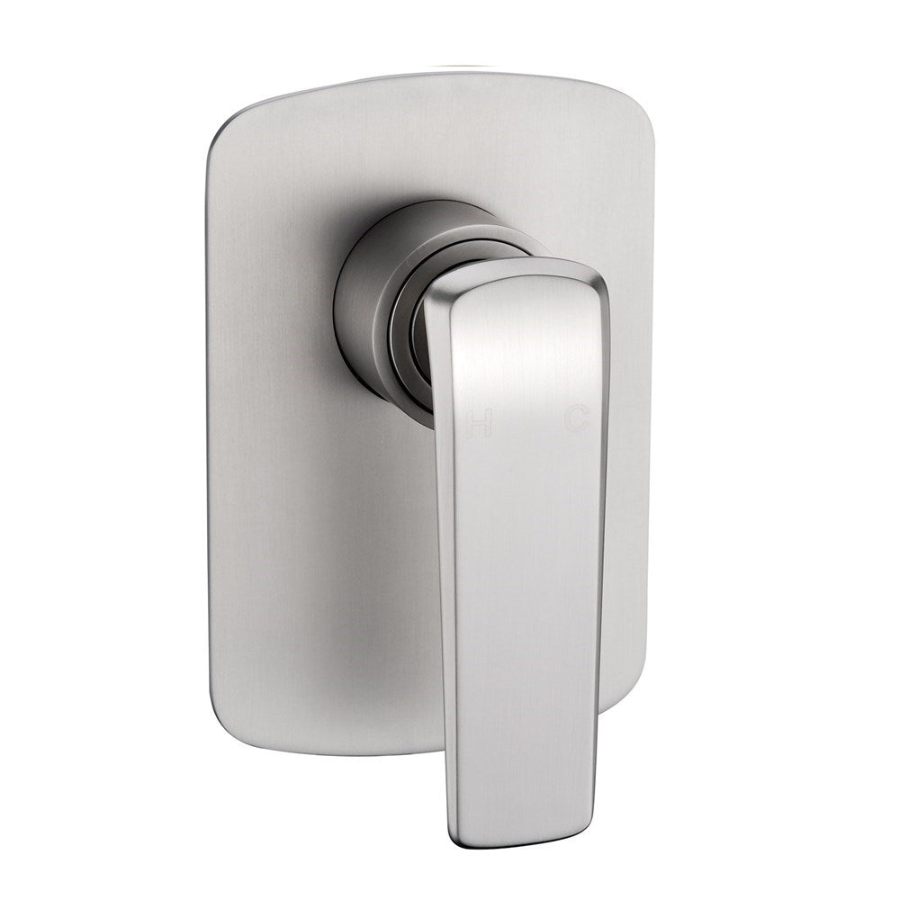 Wall Mixer Tap - Brushed Nickel Silver | ESPERIA