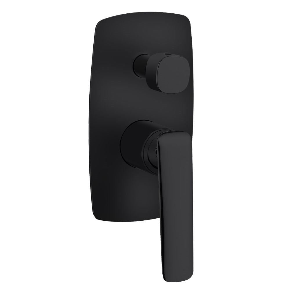 Wall Mixer Tap with Diverter - Matte Black | BELLINO