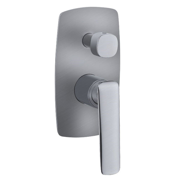 Wall Mixer Tap with Diverter - Brushed Nickel | BELLINO