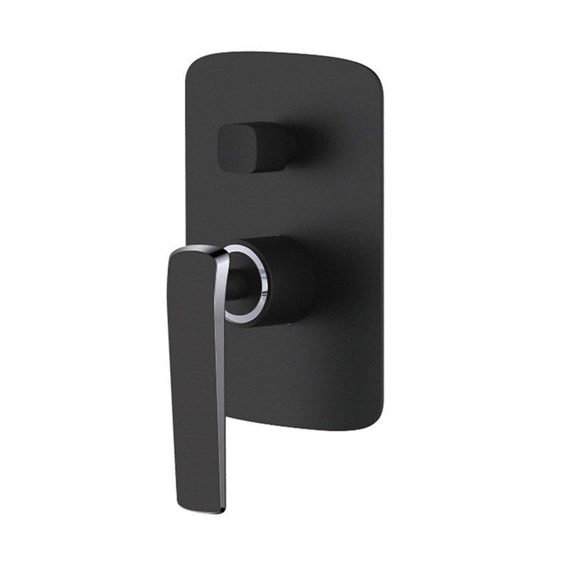 Wall Mixer Tap with Diverter - Black and Chrome | ESPERIA