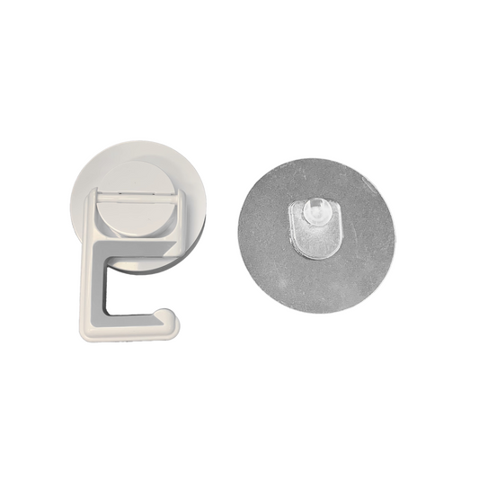 BOOMJOY Mop Broom Holder - Wall Mounted, No Drilling, Self-Adhesive (6pcs)