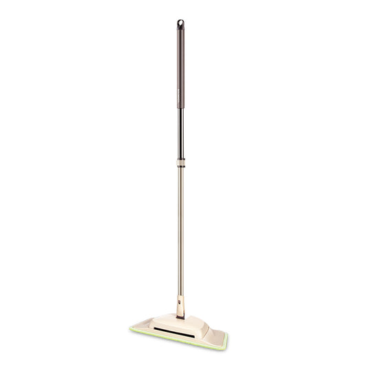BOOMJOY 2-in-1 Flat Head Sweeper Mop with Bristle Brush Roller