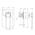 Load image into Gallery viewer, Wall Mixer Tap - Black and Chrome | ESPERIA
