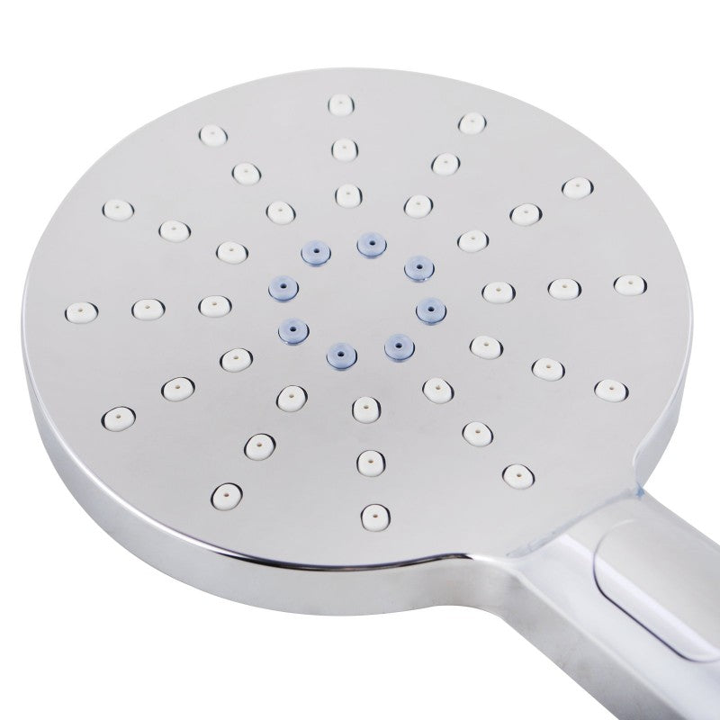Upgrade your shower with this chrome silver handheld shower head. Made from ABS, this round shower head offers 3 functions. Ships fast across Australia.-Hand Held Shower Head-Ezymall AU