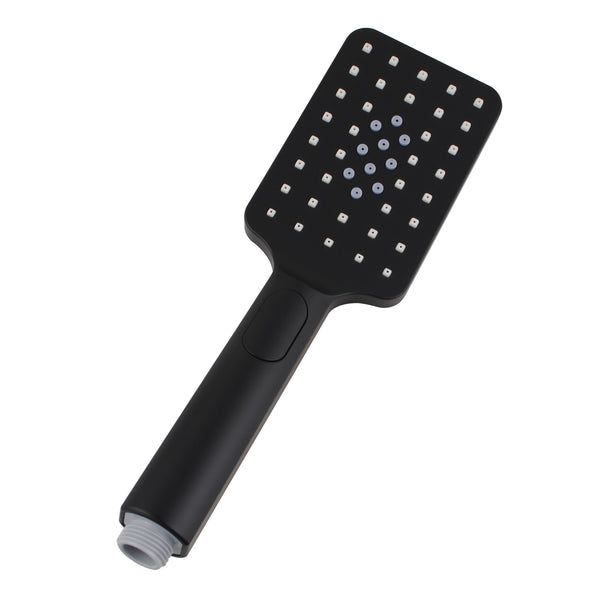 Experience versatility with our ABS 3 Functions Handheld Shower Head in Square Black. Shop now at Ezymall Australia for quality bathroom fixtures!-Hand Held Shower Head-Ezymall AU