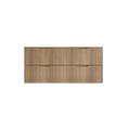 Load image into Gallery viewer, Upgrade your bathroom with the Bali 1200mm Wall Hung Vanity. American Oak finish, fluted design, spacious storage and premium top options.-Vanity-Cabinet Only-Ezymall AU
