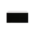 Load image into Gallery viewer, Upgrade your bathroom with the Bali 1200mm Double Bowl Vanity. Matt Black finish, fluted design and premium top options available.-Vanity-Pure White Stone Top-Ezymall AU
