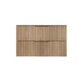 Load image into Gallery viewer, Upgrade your bathroom with the Bali 1200mm Wall Hung Vanity. American Oak finish, fluted design, spacious storage and premium top options.-Vanity-Cabinet Only-Ezymall AU
