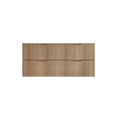 Load image into Gallery viewer, Upgrade your bathroom with the Bali 1500mm Wall Hung Vanity. American Oak finish, fluted design, spacious storage and premium top options.-Vanity-Cabinet Only-Ezymall AU
