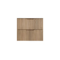 Load image into Gallery viewer, Upgrade your bathroom with the Bali 900mm Wall Hung Vanity. American Oak finish, fluted design, soft-close drawers and premium top options.-Vanity-Cabinet Only-Ezymall AU
