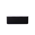 Load image into Gallery viewer, 1200mm matte black fluted wall hung double bowl vanity with soft curved corners. Modern design with optional stone tops, perfect for contemporary bathrooms.-Vanity-Pure White Stone Top-Ezymall AU

