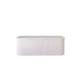 Load image into Gallery viewer, 1500mm matte white fluted wall hung vanity with soft curved corners. Modern design with optional stone tops, perfect for contemporary bathrooms.-Vanity-White Carrara Stone Top-Ezymall AU
