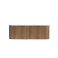 Load image into Gallery viewer, 1500mm matte solid timber wall hung vanity with soft curved corners. Modern design with optional stone tops, perfect for contemporary bathrooms.-Vanity-Pure White Stone Top-Ezymall AU
