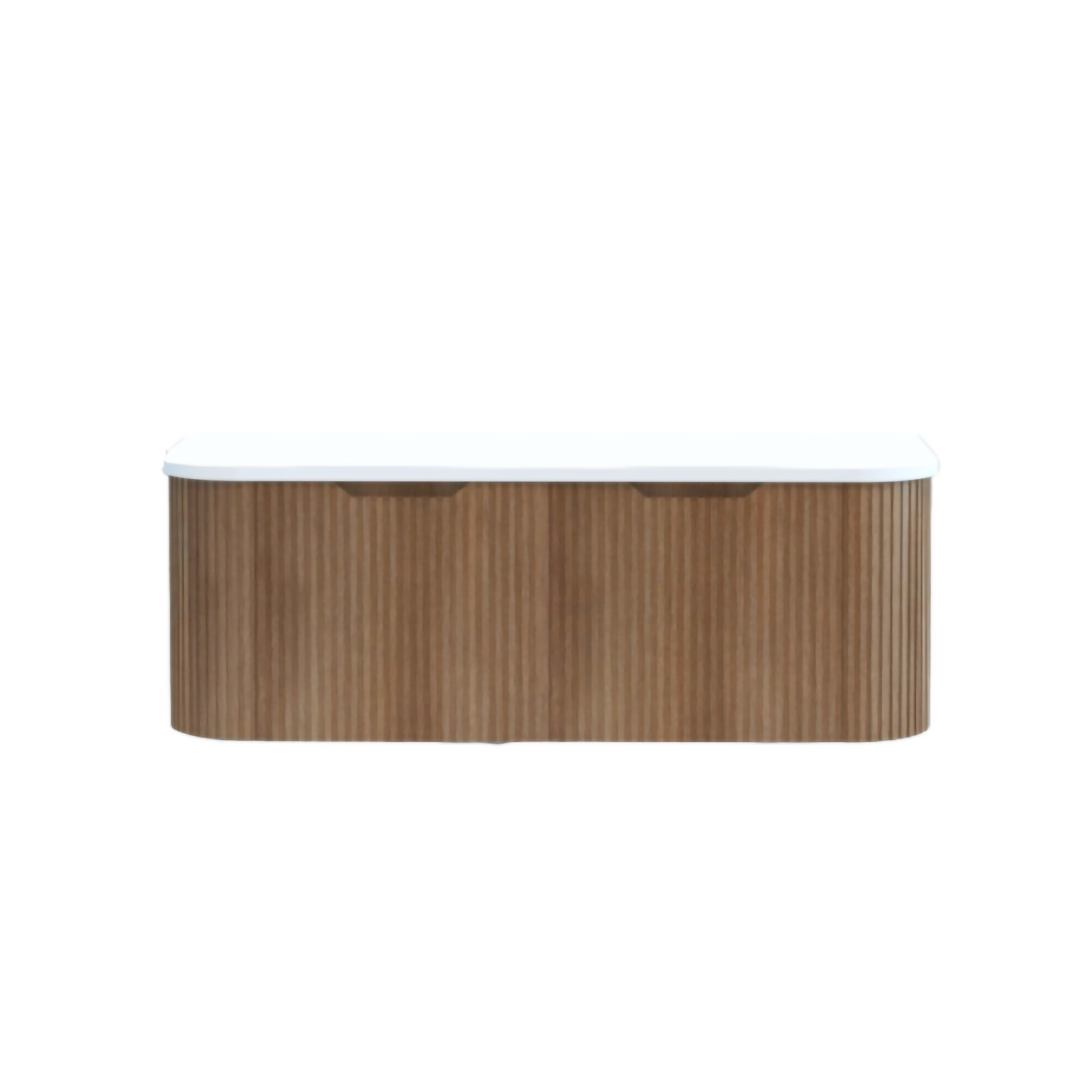 1500mm matte solid timber wall hung vanity with soft curved corners. Modern design with optional stone tops, perfect for contemporary bathrooms.-Vanity-Pure White Stone Top-Ezymall AU