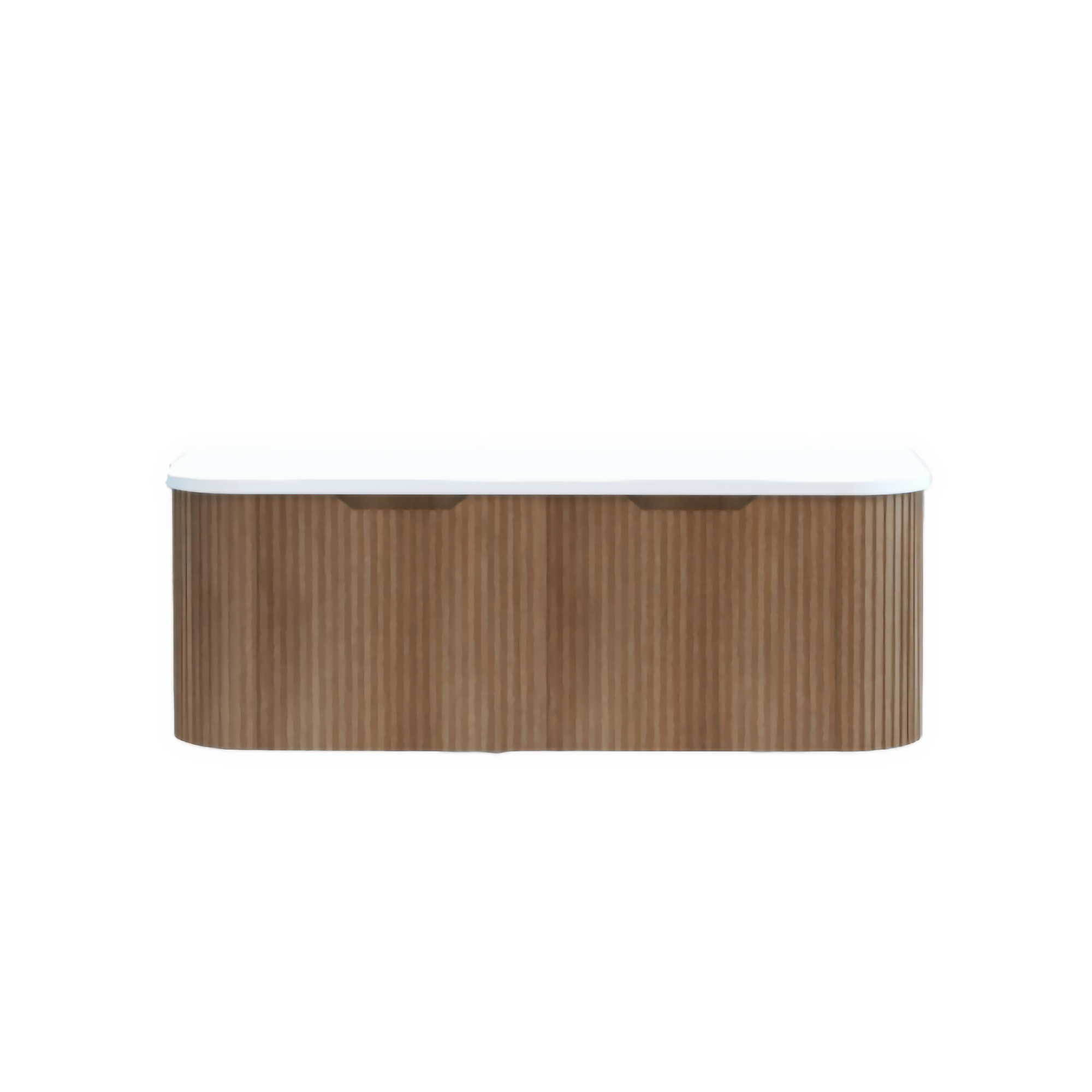 1500mm matte solid timber wall hung vanity with soft curved corners. Modern design with optional stone tops, perfect for contemporary bathrooms.-Vanity-Pure White Stone Top-Ezymall AU