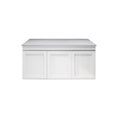 Load image into Gallery viewer, Upgrade your bathroom with the Miami 1178mm Wall Hung Vanity. Fluted design, flexible storage and premium top options available.-Vanity-Left Hand Drawer-White Carrara Stone Top-Ezymall AU
