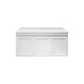 Load image into Gallery viewer, Upgrade your bathroom with the Miami 1500mm Wall Hung Vanity. Fluted design, spacious bench space and premium top options available.-Vanity-Single Bowl-Pure White Stone Top-Ezymall AU
