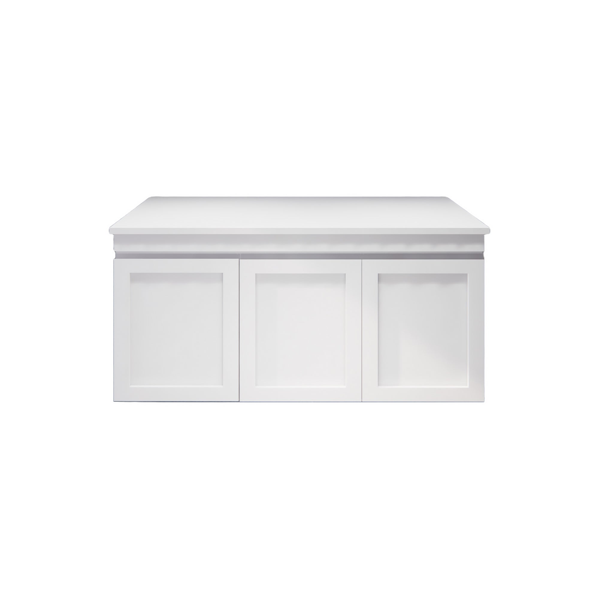 Upgrade your bathroom with the Miami 1500mm Wall Hung Vanity. Fluted design, spacious bench space and premium top options available.-Vanity-Single Bowl-Pure White Stone Top-Ezymall AU