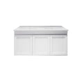 Load image into Gallery viewer, Upgrade your bathroom with the Miami 1500mm Wall Hung Vanity. Fluted design, spacious bench space and premium top options available.-Vanity-Double Bowl-Handy Ceramic Top-Ezymall AU
