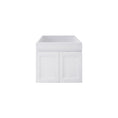 Load image into Gallery viewer, Upgrade your bathroom with the Miami 588mm Wall Hung Vanity. Matt White finish, fluted design and premium top options available.-Vanity-Cabinet Only-Ezymall AU
