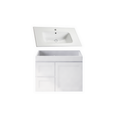 Load image into Gallery viewer, Upgrade your bathroom with the Miami 735mm Wall Hung Vanity. Fluted design, flexible storage and premium top options available.-Vanity-Left Hand Drawers-Handy Ceramic Top-Ezymall AU
