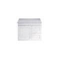 Load image into Gallery viewer, Upgrade your bathroom with the Miami 735mm Wall Hung Vanity. Fluted design, flexible storage and premium top options available.-Vanity-Right Hand Drawers-White Carrara Stone Top-Ezymall AU
