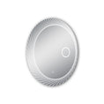 Load image into Gallery viewer, Aquaperla 800mm round decorative backlit LED bathroom mirror with magnifying mirror
