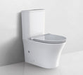 Load image into Gallery viewer, Upgrade your bathroom with the Arrow Armino toilet suite. This two-piece ceramic toilet features a dual flush system and a soft-close seat for quiet operation. Dimensions: 670*380*810mm.-Toilet Suite-Ezymall AU
