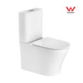 Load image into Gallery viewer, Upgrade your bathroom with the Arrow Armino toilet suite. This two-piece ceramic toilet features a dual flush system and a soft-close seat for quiet operation. Dimensions: 670*380*810mm.-Toilet Suite-Ezymall AU
