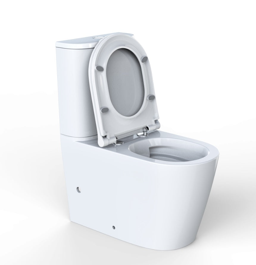 Upgrade your bathroom with the Arrow Sergio Two-piece Ceramic Toilet Suite. Features dual flush, soft close seat, and wash-down design. Buy now at Ezymall Australia!-Toilet Suite-Ezymall AU