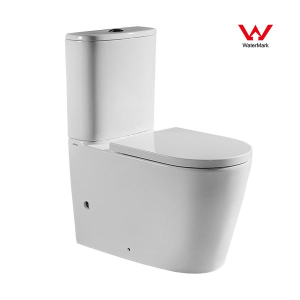 Upgrade your bathroom with the Arrow Sergio Two-piece Ceramic Toilet Suite. Features dual flush, soft close seat, and wash-down design. Buy now at Ezymall Australia!-Toilet Suite-Ezymall AU