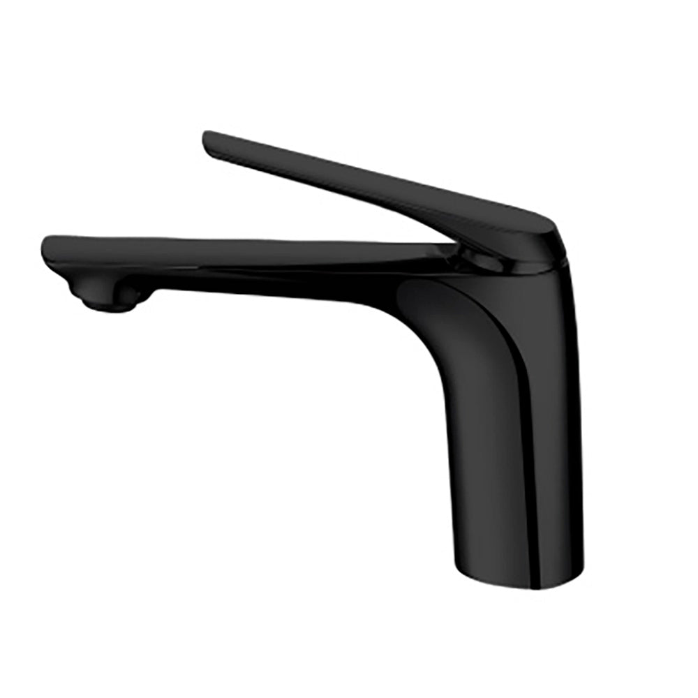 Upgrade your bathroom with our Solid Brass Short Basin Mixer in sleek black. Durable, stylish, and easy to install. Perfect for any modern Australian home.-Basin Mixer-Ezymall AU