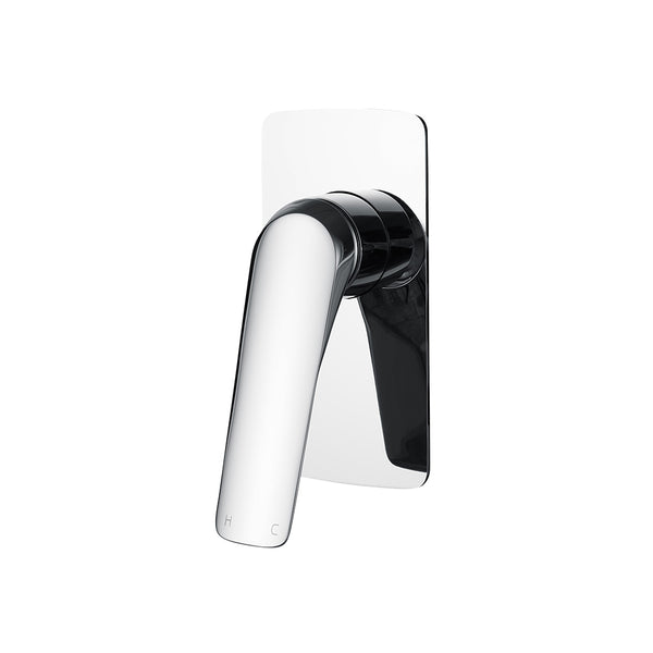 Enhance your bathroom with the AU Solid Brass Wall Mixer in chrome silver. Durable, stylish, and easy to install. Shop now for a modern touch!-Wall Mixer-Ezymall AU