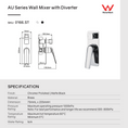 Load image into Gallery viewer, Enhance your shower experience with the AU Solid Brass Diverter Mixer in Chrome Silver. Durable, stylish, and easy to install. Shop now for a modern touch!-Diverter Mixer-Ezymall AU
