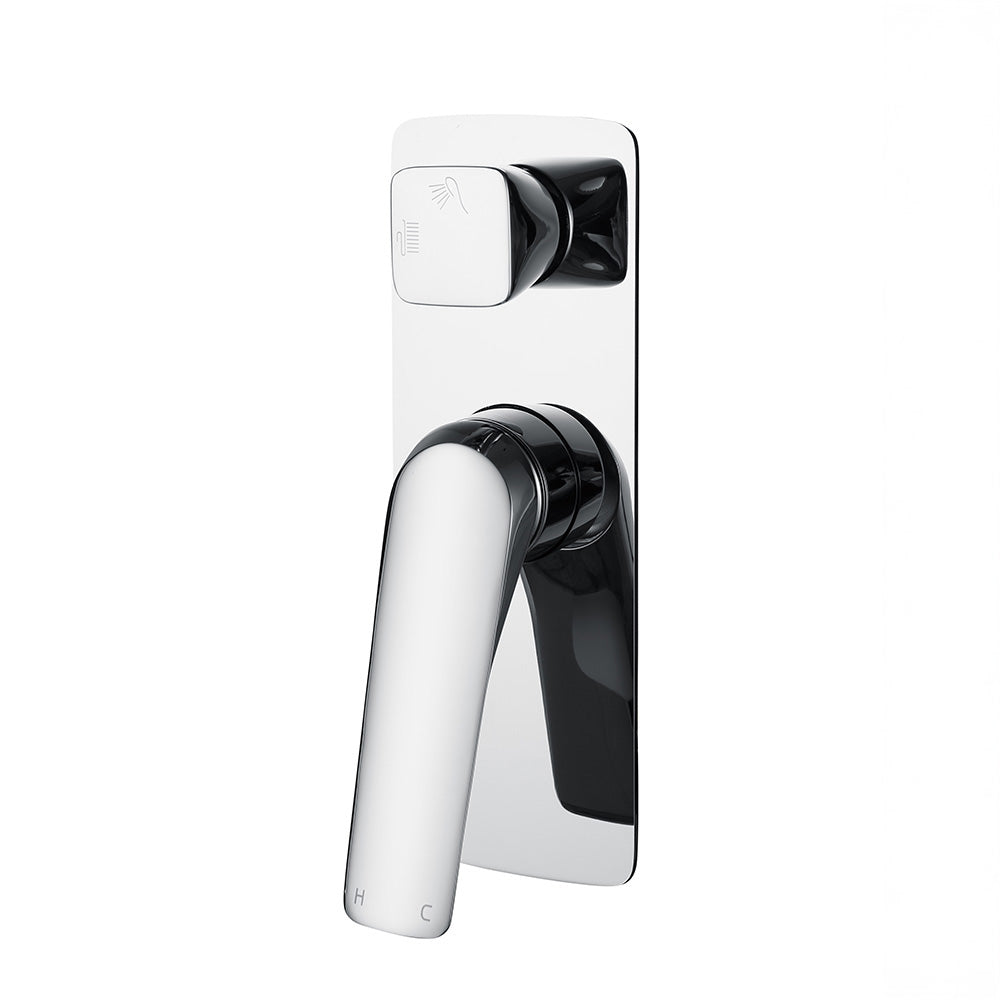 Enhance your shower experience with the AU Solid Brass Diverter Mixer in Chrome Silver. Durable, stylish, and easy to install. Shop now for a modern touch!-Diverter Mixer-Ezymall AU