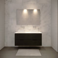 Load image into Gallery viewer, Upgrade your bathroom with the Bali 1200mm Double Bowl Vanity. Matt Black finish, fluted design and premium top options available.-Vanity-Cabinet Only-Ezymall AU
