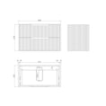 Load image into Gallery viewer, Upgrade your bathroom with the Bali 900mm Wall Hung Vanity. Matt Black finish, fluted design, soft-close drawers and premium top options.-Vanity-Cabinet Only-Ezymall AU
