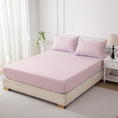 Load image into Gallery viewer, Sleep in softness with our Brushed 75D Premium Microfibre Fitted Sheet, smooth, durable, wrinkle-resistant, and designed for effortless comfort.-Bedding-Single-Ezymall AU
