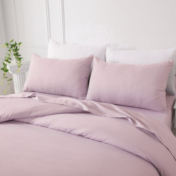 Experience luxurious softness and easy care with our Brushed 75D Premium Microfibre Quilt Cover Set — smooth, durable, and beautifully refined.-Bedding-Ezymall AU