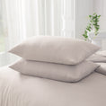 Load image into Gallery viewer, Experience luxurious softness and easy care with our Brushed 75D Premium Microfibre Quilt Cover Set — smooth, durable, and beautifully refined.-Bedding-Ezymall AU
