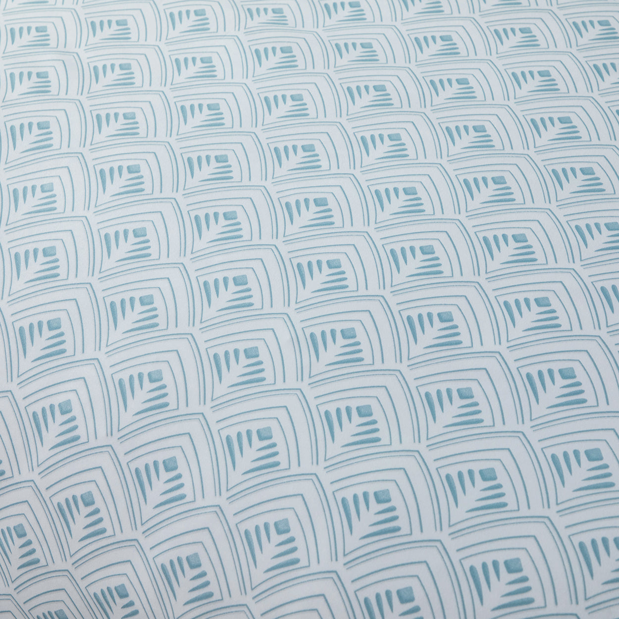 Tranquil blue brushed microfibre quilt cover set with soft geometric lines. Smooth, durable, and easy-care. Includes 1 quilt cover and 2 pillowcases.-Bedding-Single-Ezymall AU