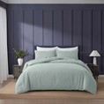 Load image into Gallery viewer, Soft brushed 75D microfibre quilt cover set with a velvety finish. Wrinkle-resistant, durable, and elegant. Includes 1 quilt cover and 2 pillowcases.-Bedding-Single-Ezymall AU
